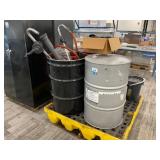 OIl Barrels & Spill Containment Pallet