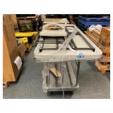 Mobile Cart with Folding Table and Chair