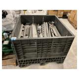 Plastic Crate With Scrap Metal