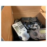 Pallet with Conference Phones and Office Supplies