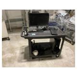 Mobile Cart With CPU and Monitor