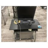Computer Cart w/ Computer & Monitor