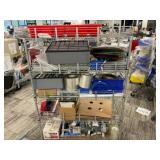 Storage Rack with Contents