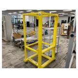 Yellow Steel Frame on Wheels
