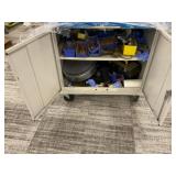 Rolling Cabinet with Contents