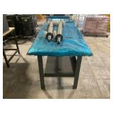 Heavy Duty Metal Table with Two Rolls