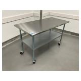 Rolling Stainless Steel Table