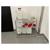 Wire Shelving Unit w/ Contents