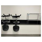 Wire Shelving Unit & Lab Chairs