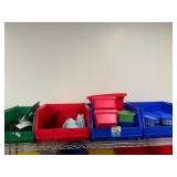Bins with Assorted Lab Items