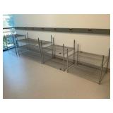 Assorted Wire Shelving Units w/o Contents