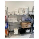 Wire Shelving Unit w/ Contents