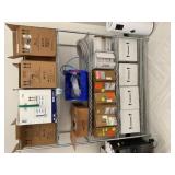 Wire Shelving Unit w/ Contents
