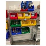 Wire Shelving with Contents
