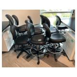 Assorted Upholstered Lab Chairs