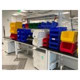 Assorted Plastic Stackable Bins