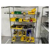 Rolling Metro style Rack with Contents