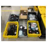 Plastic Bins w/ Assorted fans