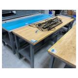 Uline Workstation Table, Maple Top