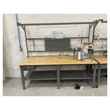Uline Workstation Table, Maple Top