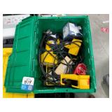 Plastic Bin w/ DC Switches, E-Stops & More