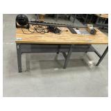 Uline Workstation Table, Maple Top