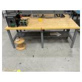 Uline Workstation Table, Maple Top