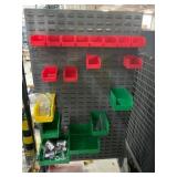 Bin Rack with Contents