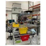 Rolling Wire Rack w/ Contents