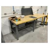 Uline Workstation Table, Maple Top