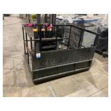 Metal cage for stacker
