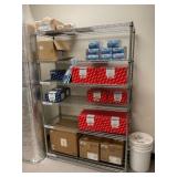 Wire Shelving Unit w/ Contents Wire Shelving Unit w/ Contents
