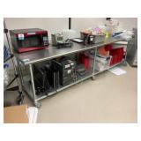 Rolling Stainless Steel Table, 120� Rolling Stainless Steel Table, 120�
