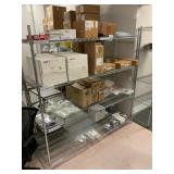 Wire Shelving Unit w/ Contents Wire Shelving Unit w/ Contents