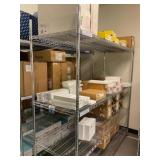 Wire Shelving Unit w/ Contents Wire Shelving Unit w/ Contents