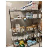 Wire Shelving Unit w/ Contents Wire Shelving Unit w/ Contents