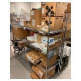 Wire Shelving Unit w/ Contents Wire Shelving Unit w/ Contents