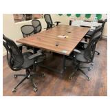 Confrence room Table & Chairs with Credenza & 55ï¿½