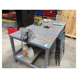Metal work Table with Vice