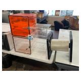 Acrylic Storage Boxes w/Roll Plastic Film