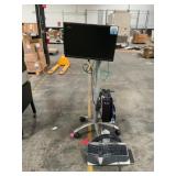 Mobile Cart With Monitor and Computer