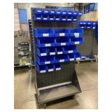 Mobile Gravity Shelf Bin Organizer With Bins Inclu