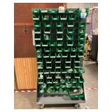 Mobile Gravity Shelf Bin Organizer With Bins Inclu