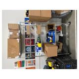 Wire Shelving Unit w/ Contents
