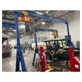 Global Gantry Crane w/ 2 Ton Harrington Hoist