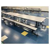 Folding Bench Cafeteria Table
