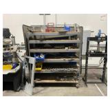 Rolling shelf W/ contents