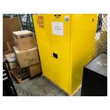 Uline H-2219M-Y Flammable Liquid Storage Cabinet