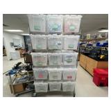 Wire Shelving Unit w/ Lab Consumables