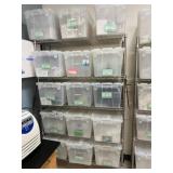 Wire Shelving Unit w/ Lab Consumables